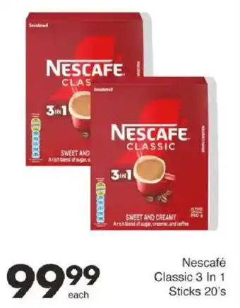 Save Hyper Nescafé Classic 3 In 1 Sticks offer