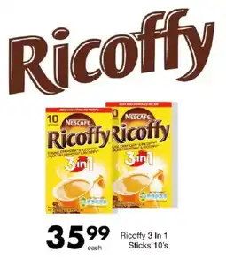 Save Hyper Nescafe Ricoffy 3 In 1 Sticks offer
