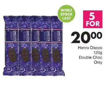 Save Hyper Henro Discos Double Choc Only offer