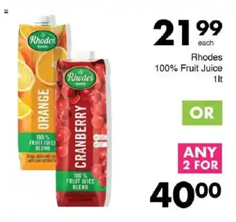 Save Hyper Rhodes 100% Fruit Juice offer