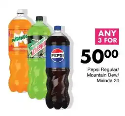 Save Hyper Pepsi Regular/ Mountain Dew/ Mirinda offer