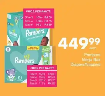 Save Hyper Pampers Mega Box Diapers/ Nappies offer