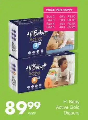 Save Hyper Hi Baby Active Gold Diapers offer