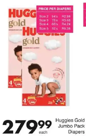 Save Hyper Huggies Gold Jumbo Pack Diapers offer
