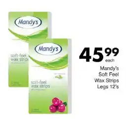 Save Hyper Mandy's Soft Feel Wax Strips Legs offer