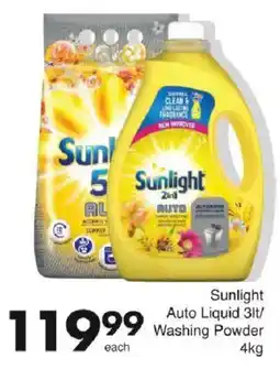 Save Hyper Sunlight Auto Liquid/ Washing Powder offer
