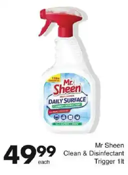 Save Hyper Mr Sheen Clean & Disinfectant Trigger offer