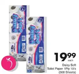 Save Hyper Daisy Soft Toilet Paper 1 Ply offer