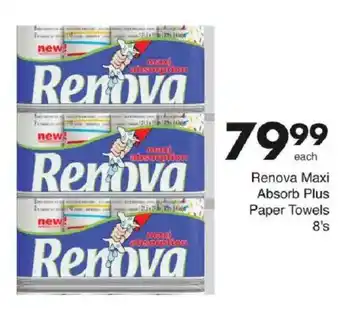 Save Hyper Renova Maxi Absorb Plus Paper Towels offer