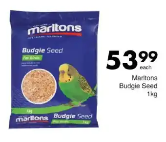 Save Hyper Marltons Budgie Seed offer
