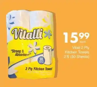 Save Hyper Vitali 2 Ply Kitchen Towels offer
