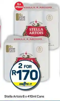 Pick n Pay Stella Artois 6 x 410ml Cans offer