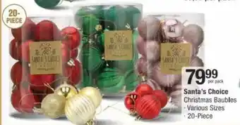 Checkers Hyper Santa's Choice Christmas Baubles offer