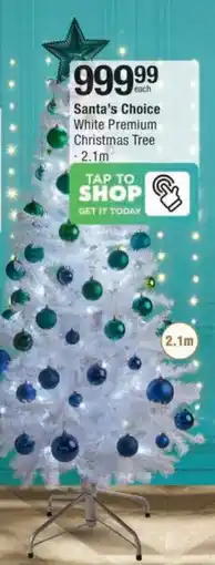 Checkers Hyper Santa's Choice White Premium Christmas Tree offer