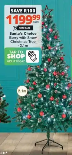 Checkers Hyper Santa's Choice Berry with Snow Christmas Tree offer