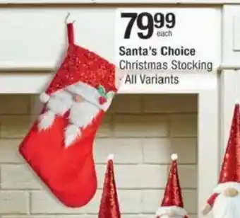 Santa's Choice Christmas Stocking