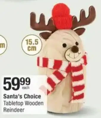 Checkers Hyper Santa's Choice Tabletop Wooden Reindeer offer