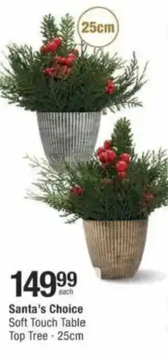 Checkers Hyper Santa's Choice Soft Touch Table Top Tree offer