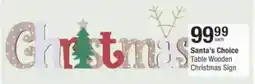 Checkers Hyper Santa's Choice Table Wooden Christmas Sign offer