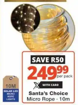 Checkers Hyper Santa's Choice Micro Rope offer