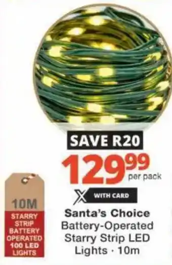 Checkers Hyper Santa's Choice Battery-Operated Starry Strip LED Lights offer