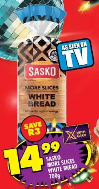 Shoprite Sasko more slices white bread offer