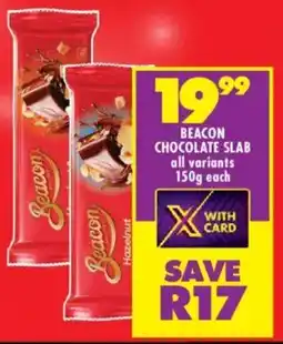 Shoprite Beacon chocolate slab offer