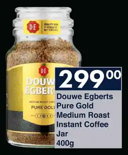 President Hyper Douwe Egberts Pure Gold Medium Roast Instant Coffee Jar offer