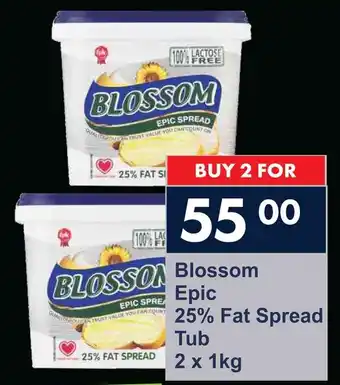 President Hyper Blossom Epic 25% Fat Spread Tub offer