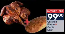 President Hyper Chicken Flattie + Garlic Loaf offer
