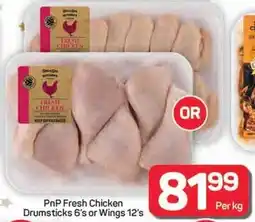 Pick n Pay Hypermarket PnP Fresh Chicken Drumsticks or Wings offer