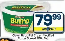 Pick n Pay Hypermarket Clover Butro Full Cream Modified Butter Spread Tub offer