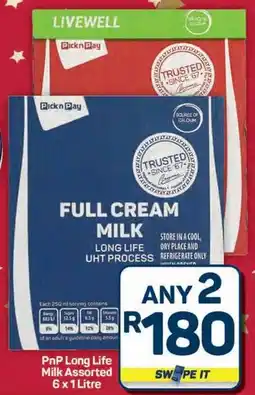 Pick n Pay Hypermarket PnP Long Life Milk Assorted offer