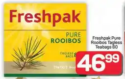 Pick n Pay Hypermarket Freshpak Pure Rooibos Tagless Teabags offer