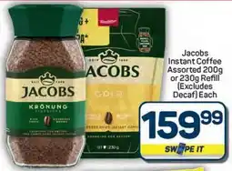 Pick n Pay Hypermarket Jacobs Instant Coffee Assorted or Refill offer