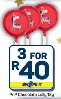 Pick n Pay Hypermarket PnP Chocolate Lolly offer