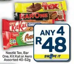 Pick n Pay Hypermarket Nestlé Tex, Bar One, Kit Kat or Aero Assorted offer