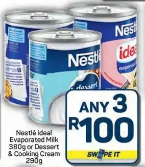Pick n Pay Hypermarket Nestlé Ideal Evaporated Milk or Dessert & Cooking Cream offer