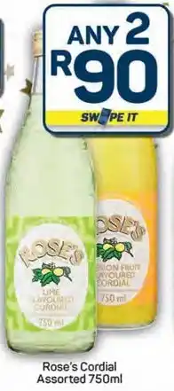 Pick n Pay Hypermarket Rose's Cordial Assorted offer