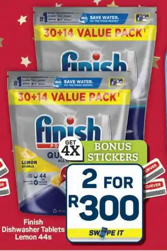 Pick n Pay Hypermarket Finish Dishwasher Tablets Lemon offer