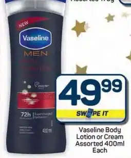 Pick n Pay Hypermarket Vaseline Body Lotion or Cream Assorted offer