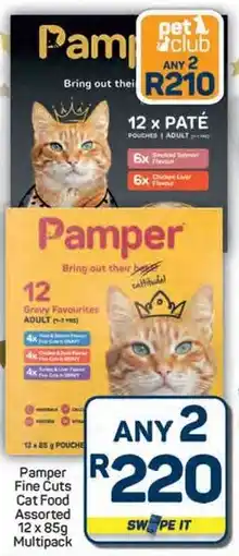 Pick n Pay Hypermarket Pamper Fine Cuts Cat Food Assorted Multipack offer