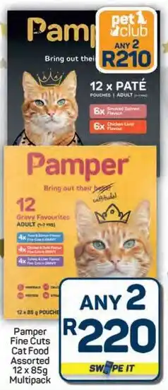 Pick n Pay Hypermarket Pamper Fine Cuts Cat Food Assorted Multipack offer