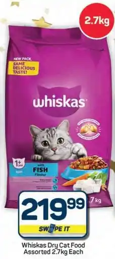 Pick n Pay Hypermarket Whiskas Dry Cat Food Assorted offer