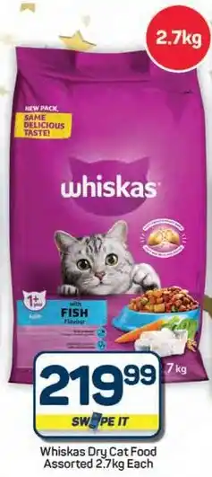 Pick n Pay Hypermarket Whiskas Dry Cat Food Assorted offer