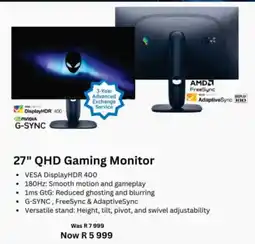 Computer Mania Alienware 27" QHD Gaming Monitor offer