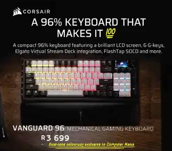 Computer Mania Corsair vanguard 96 mechanical gaming keyboard offer