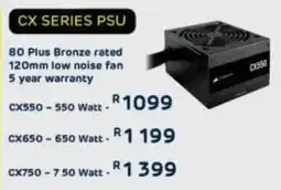 Computer Mania Corsair 80 Plus Bronze rated low noise fan offer