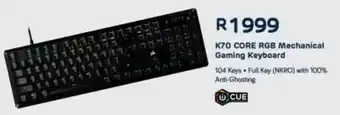 Computer Mania Corsair K70 CORE RGB Mechanical Gaming Keyboard offer