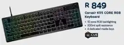 Computer Mania Corsair K55 CORE RGB Keyboard offer
